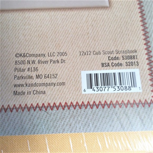Cub Scouts Scrapbook Album 12x12 K&Company Die Cast Emblem Photo New Sealed - Picture 4 of 4